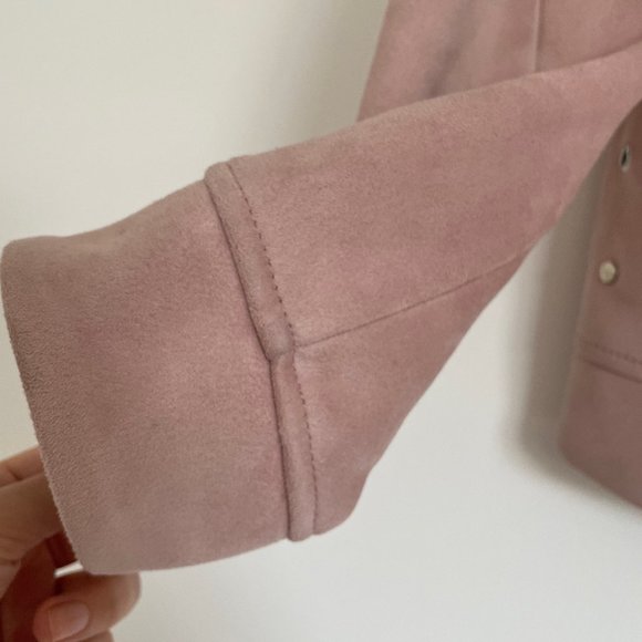 Zara pink suede bomber jacket, size S (US 4) - Picture 10 of 14